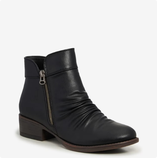 Women's Kelly & Katie Jennifer Ruched Bootie - Black Women's Kelly & Katie Jennifer Ruched Bootie - Black