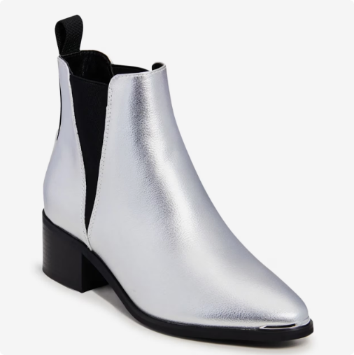 Women's Kelly & Katie Metallic Chelsea Boot - Silver Women's Kelly & Katie Metallic Chelsea Boot - Silver